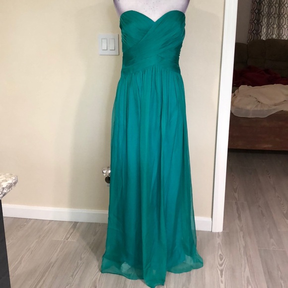 Lagoon green chiffon maxi - Picture 2 of 10